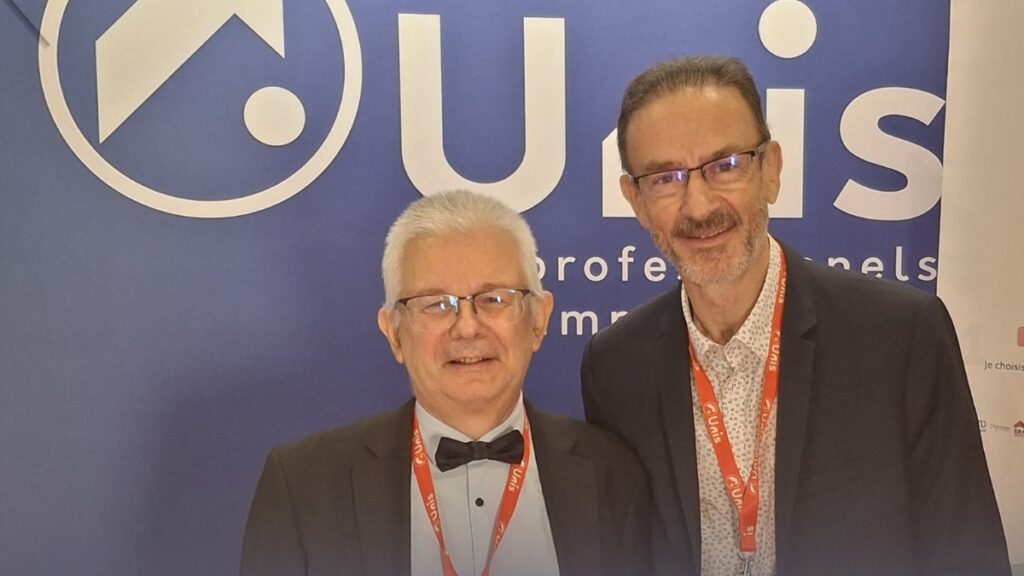 Yves Le Querrec et Bruno Comte (RESOCOM) au XVIIe Congrès de l’UNIS à Lyon